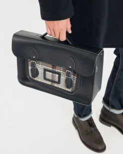Online Gloverall X Cambridge Satchel 15 Inch Batchel Navy