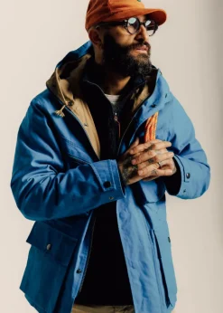 New Gloverall Greenwell Anorak Jacket Royal Blue