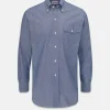 Hot Gloverall Jakes Shirts Navy Chambray Shirt