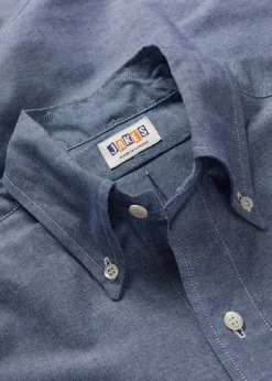 Hot Gloverall Jakes Shirts Navy Chambray Shirt