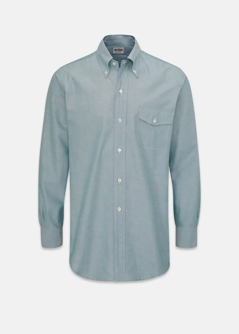 Hot Gloverall Jakes Shirts Pale Green Oxford Shirt