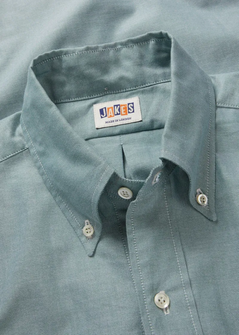 Hot Gloverall Jakes Shirts Pale Green Oxford Shirt