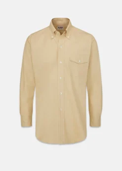 Outlet Gloverall Jakes Shirts Yellow Oxford Shirt