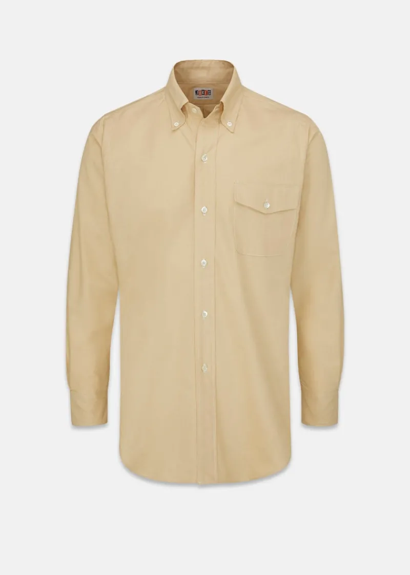 Outlet Gloverall Jakes Shirts Yellow Oxford Shirt