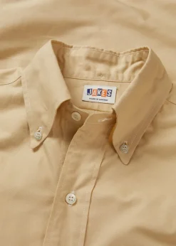 Outlet Gloverall Jakes Shirts Yellow Oxford Shirt