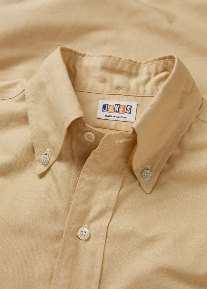 Outlet Gloverall Jakes Shirts Yellow Oxford Shirt