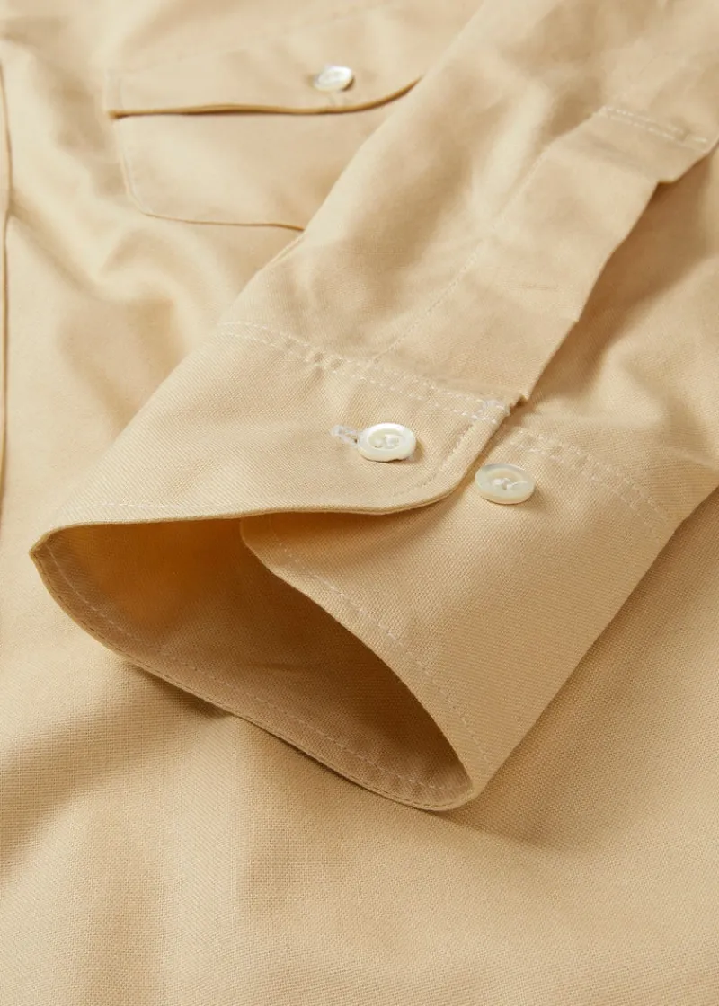 Outlet Gloverall Jakes Shirts Yellow Oxford Shirt