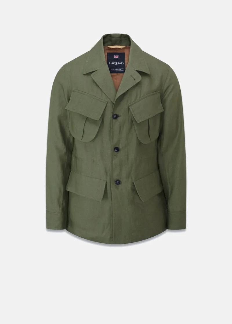 Online Gloverall Keats Safari Jacket Khaki