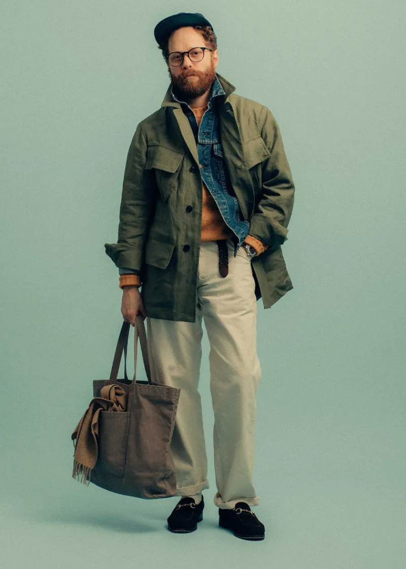 Online Gloverall Keats Safari Jacket Khaki
