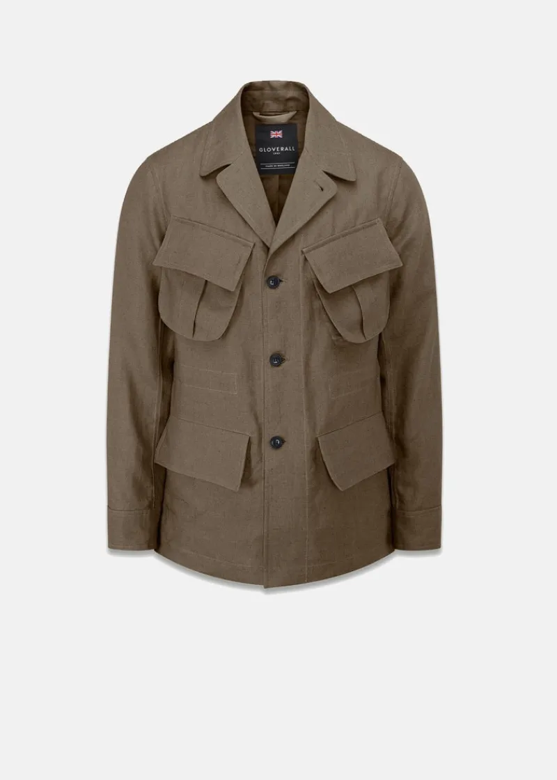 New Gloverall Keats Safari Jacket Tobacco