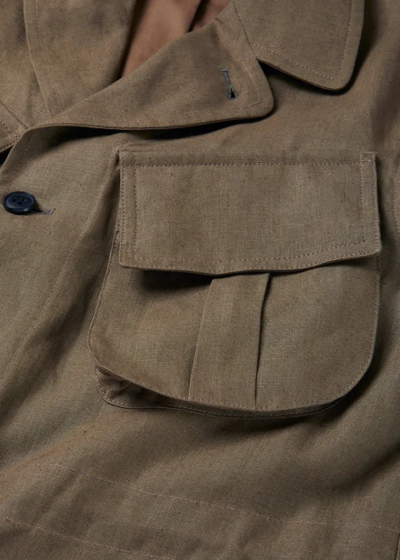 New Gloverall Keats Safari Jacket Tobacco