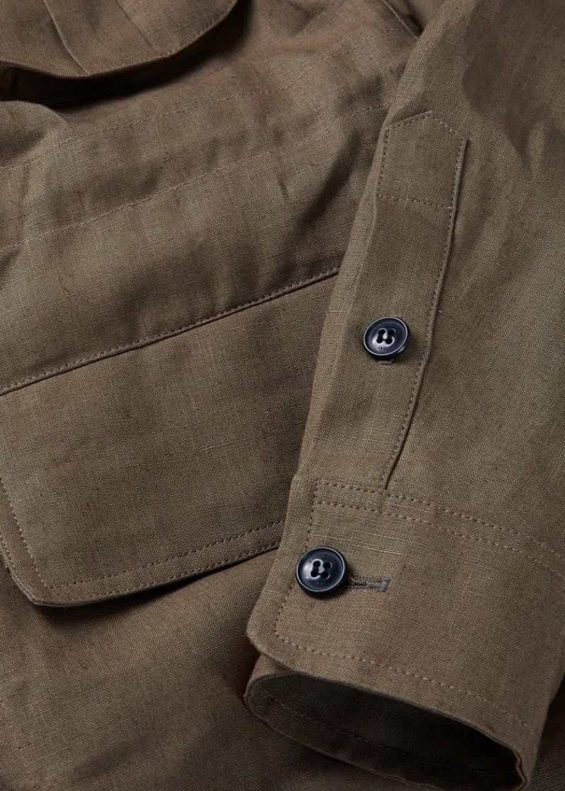 New Gloverall Keats Safari Jacket Tobacco