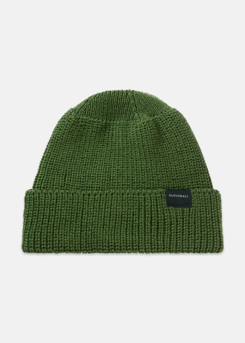 Clearance Gloverall Merino Wool Watch Cap Green