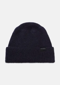Online Gloverall Merino Wool Watch Cap Navy