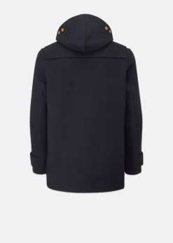 Hot Gloverall Mid Monty Duffle Coat Navy Black Webbing