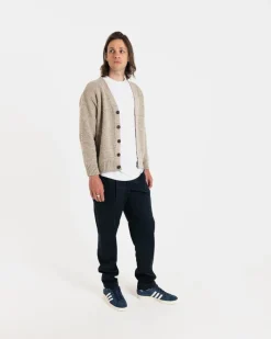 Discount Gloverall Moss Stitch Cardigan Oatmeal
