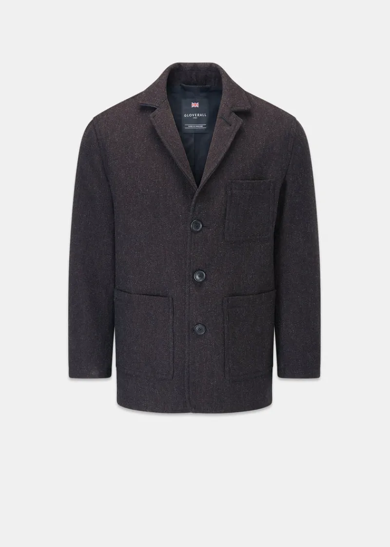 Outlet Gloverall Oscar Blazer Mulberry