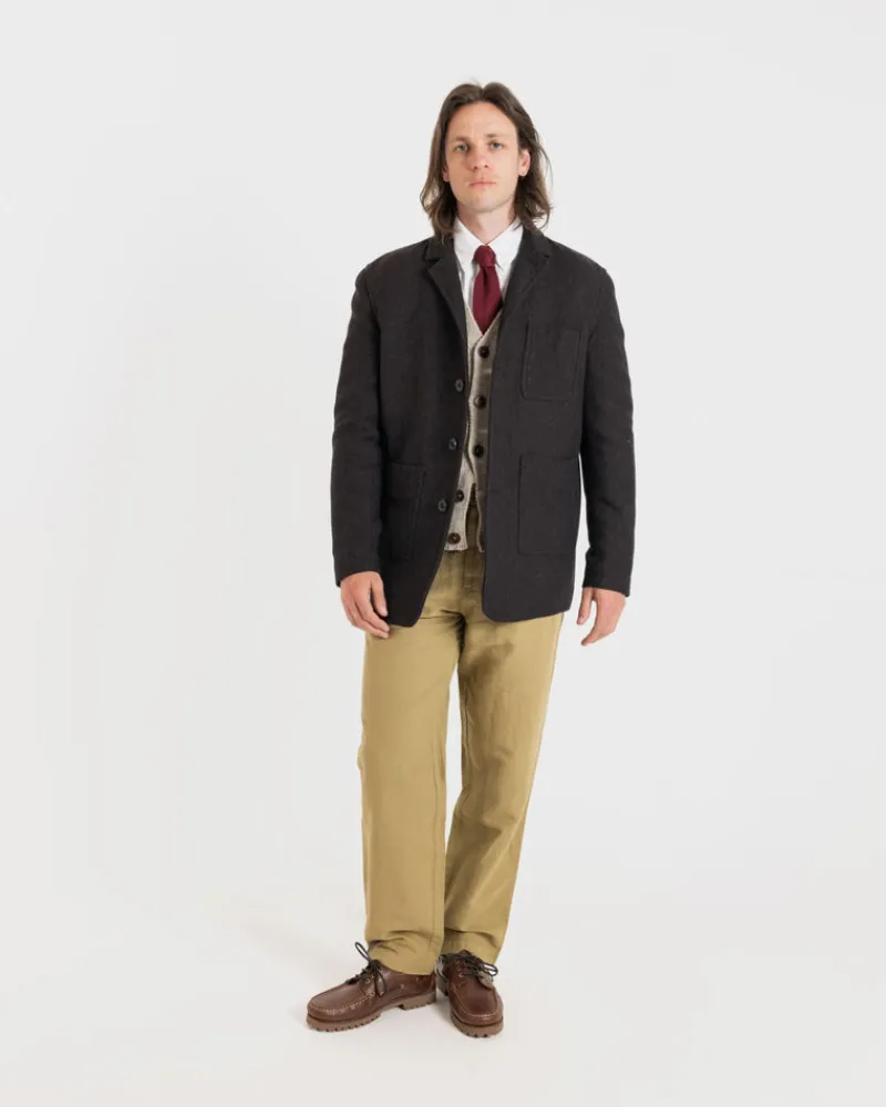 Outlet Gloverall Oscar Blazer Mulberry
