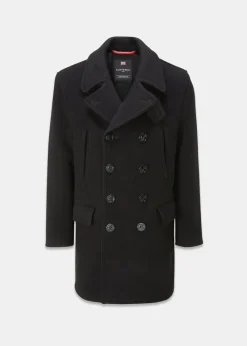 Sale Gloverall Oversized Peacoat Black Stewart