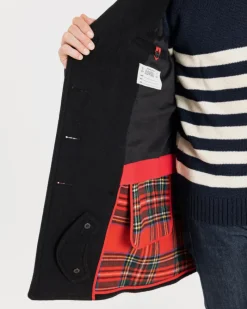 Sale Gloverall Oversized Peacoat Black Stewart