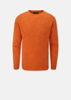 Discount Gloverall Oxford Brushed Lambswool Jumper Orange