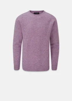Discount Gloverall Oxford Brushed Lambswool Jumper Purple