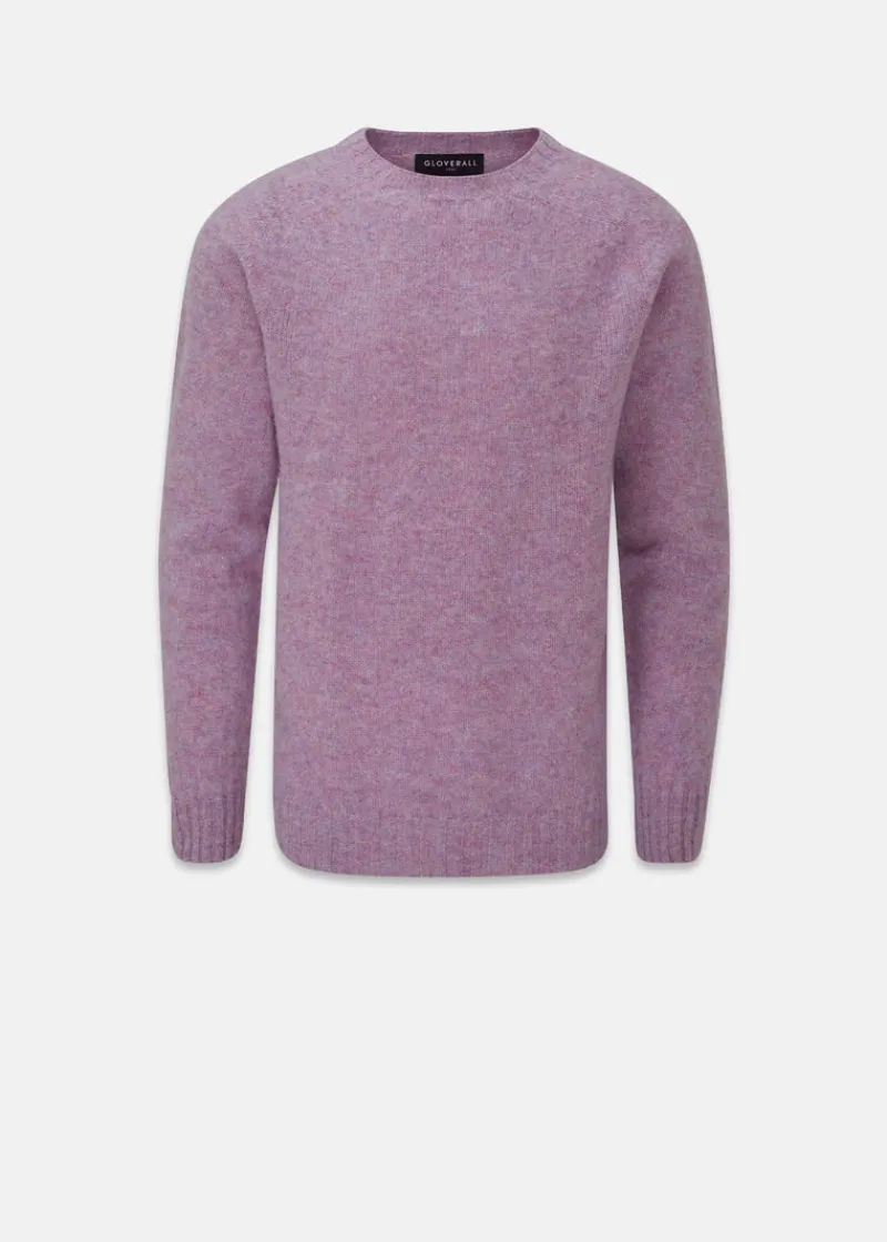 Discount Gloverall Oxford Brushed Lambswool Jumper Purple