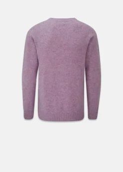 Discount Gloverall Oxford Brushed Lambswool Jumper Purple