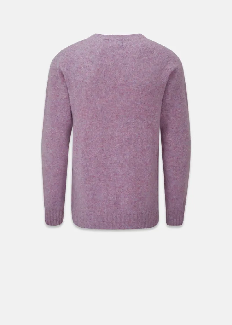 Discount Gloverall Oxford Brushed Lambswool Jumper Purple
