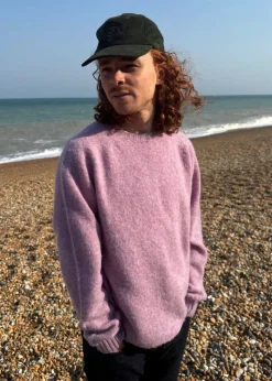 Discount Gloverall Oxford Brushed Lambswool Jumper Purple