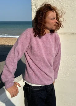 Discount Gloverall Oxford Brushed Lambswool Jumper Purple