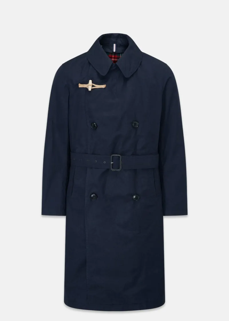 Discount Gloverall Raleigh Trench Coat Navy