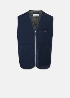Sale Gloverall Renewed Works Vest Navy