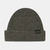 New Gloverall Ribbed Merino Beanie Hat Grey