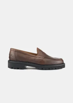 Online Gloverall Robert Loafers Brown Leather