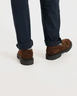Online Gloverall Robert Loafers Brown Suede