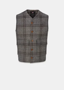 Outlet Gloverall Roger Check Gilet