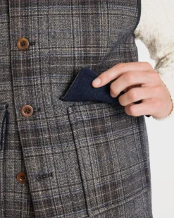 Outlet Gloverall Roger Check Gilet