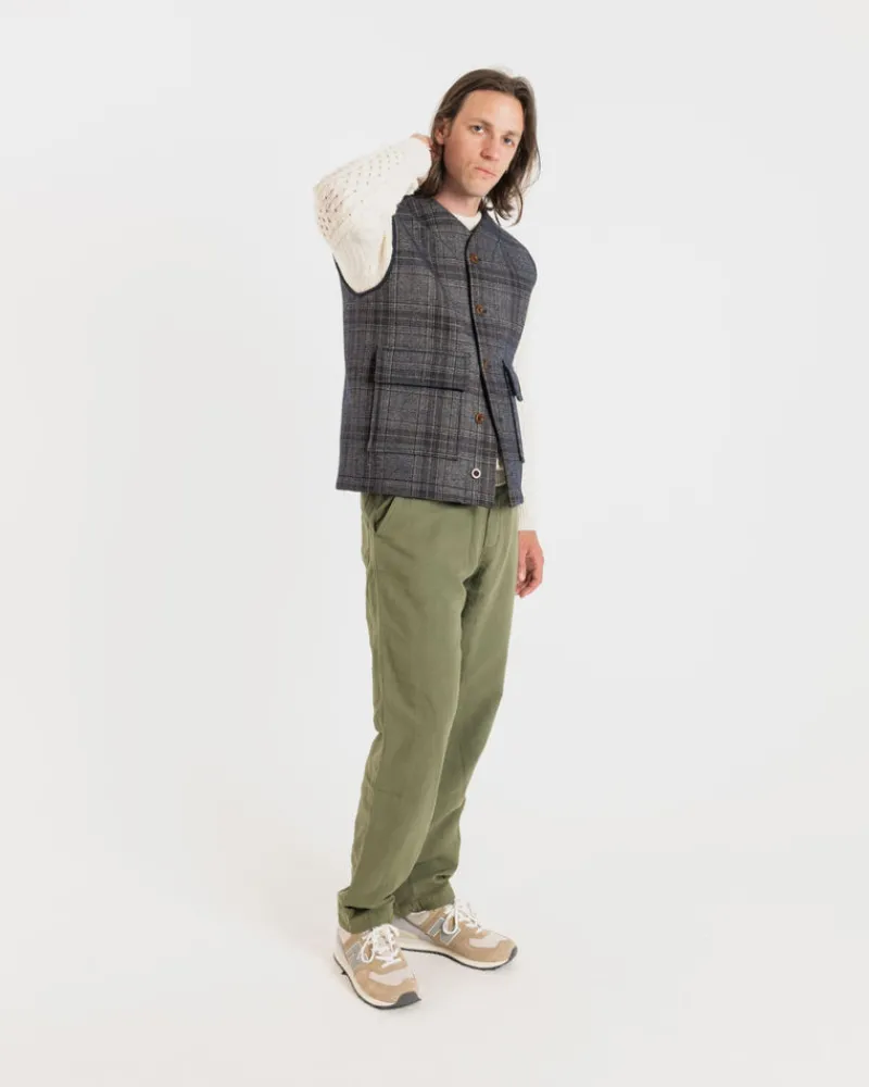 Outlet Gloverall Roger Check Gilet