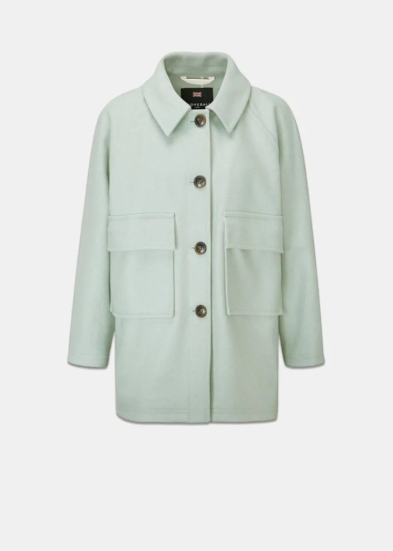 Fashion Gloverall Shacket Sage