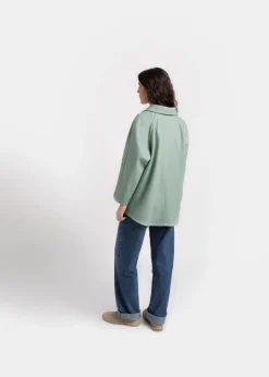 Fashion Gloverall Shacket Sage