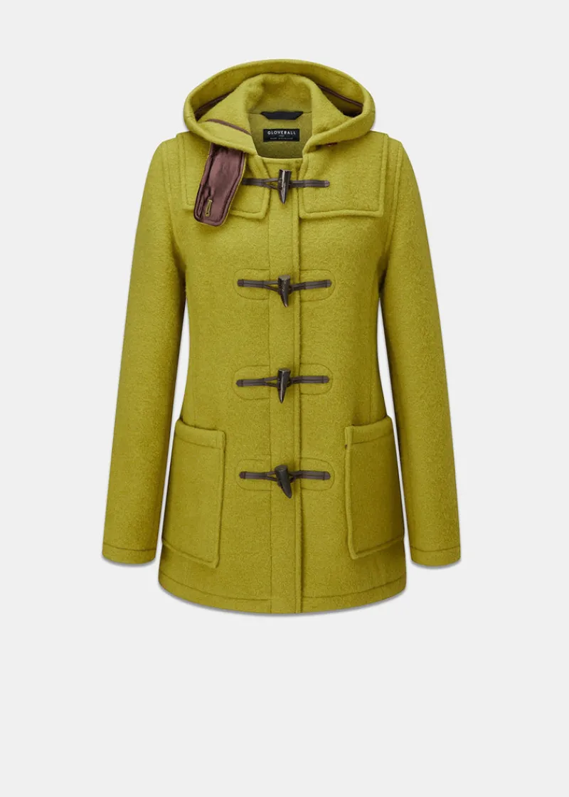 Discount Gloverall Short Slim Duffle Coat Moss
