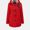 Outlet Gloverall Short Slim Fit Duffle Coat Red Thomson