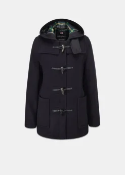 Sale Gloverall Short Slim Fit Duffle Coat Navy Dress Gordon