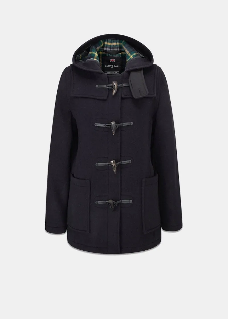 Sale Gloverall Short Slim Fit Duffle Coat Navy Dress Gordon