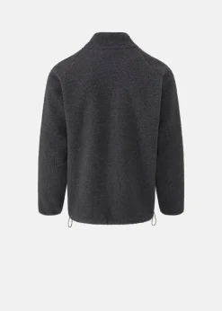 Fashion Gloverall Somerset Zip Fleece Charcoal