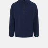 Outlet Gloverall Somerset Zip Fleece Navy