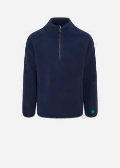 Outlet Gloverall Somerset Zip Fleece Navy