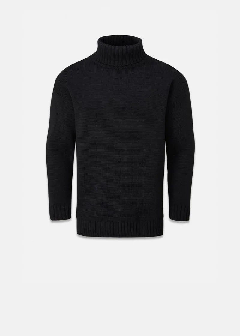 Clearance Gloverall Submariner Jumper Black