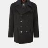 Discount Gloverall Tartan Churchill Peacoat Black Stewart